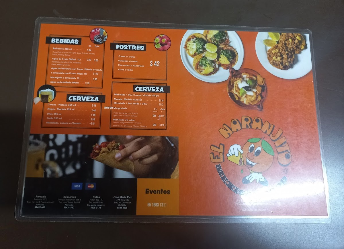 EL NARANJITO Menu - Image 6